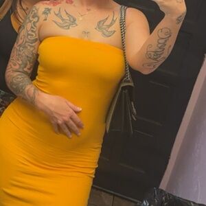 Yellow dress